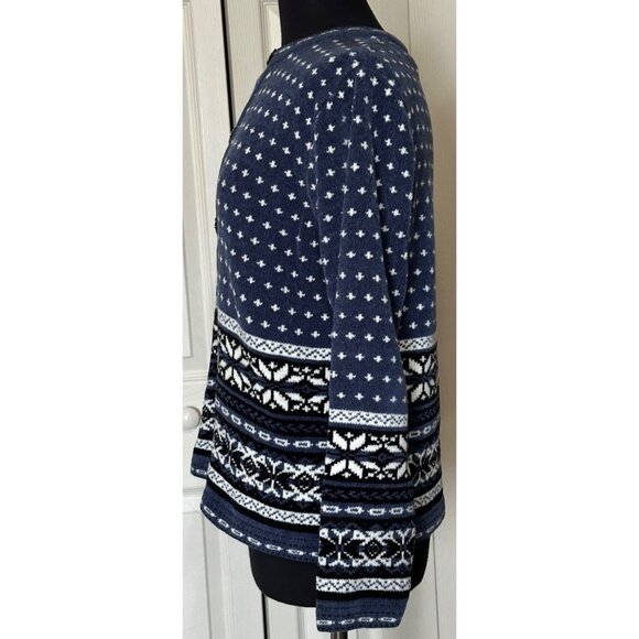 Croft & Barrow Women's Buttoned Sweater Geometric Pattern 100% Acrylic Size M - Picture 12 of 13